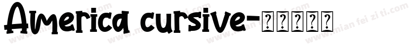 America cursive字体转换